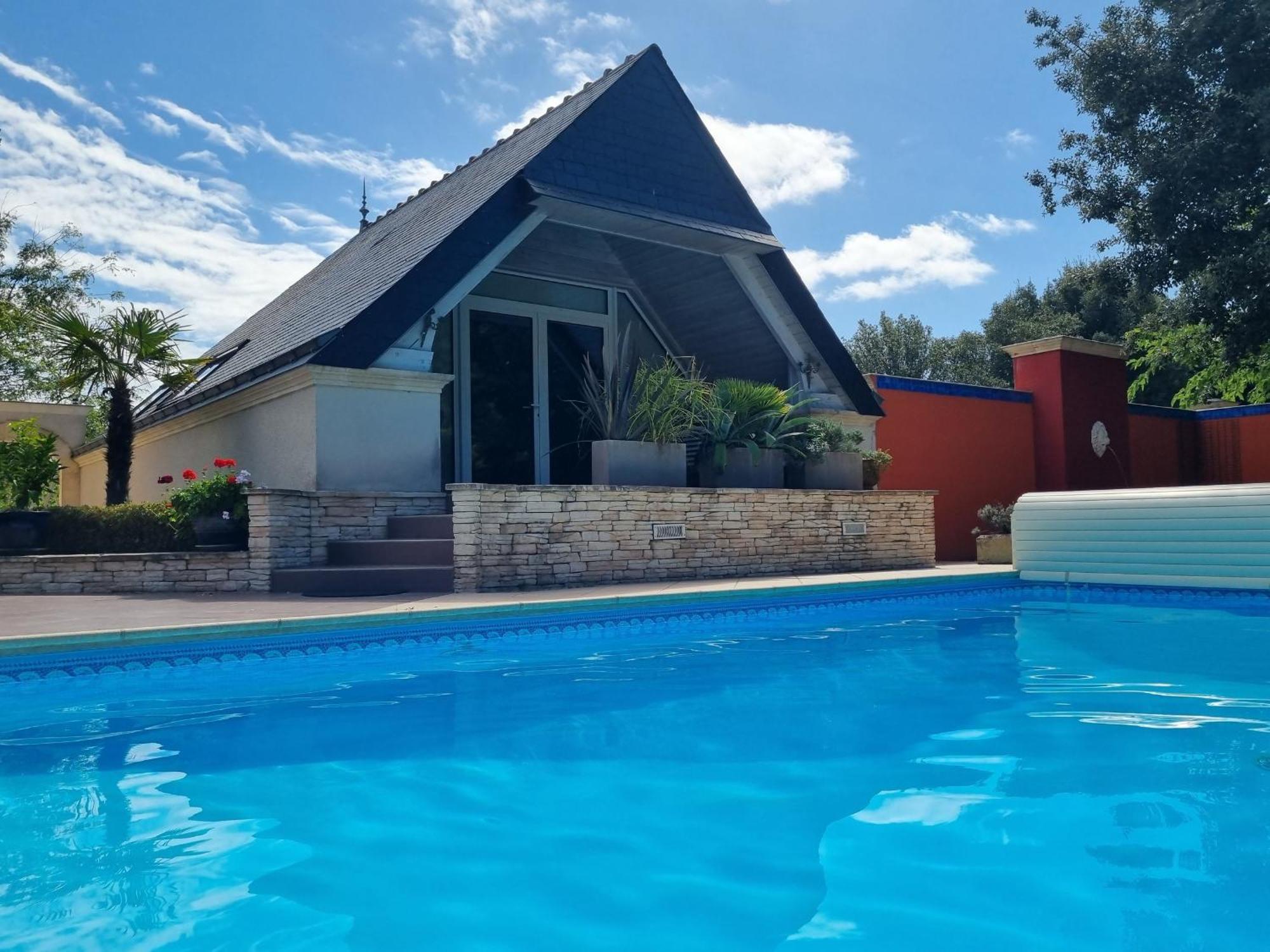 Gite Authentique Avec Piscine Chauffee Et Jardin Paysager Pres De Nantes - Fr-1-306-962 Villa Saint-Etienne-de-Montluc Bagian luar foto