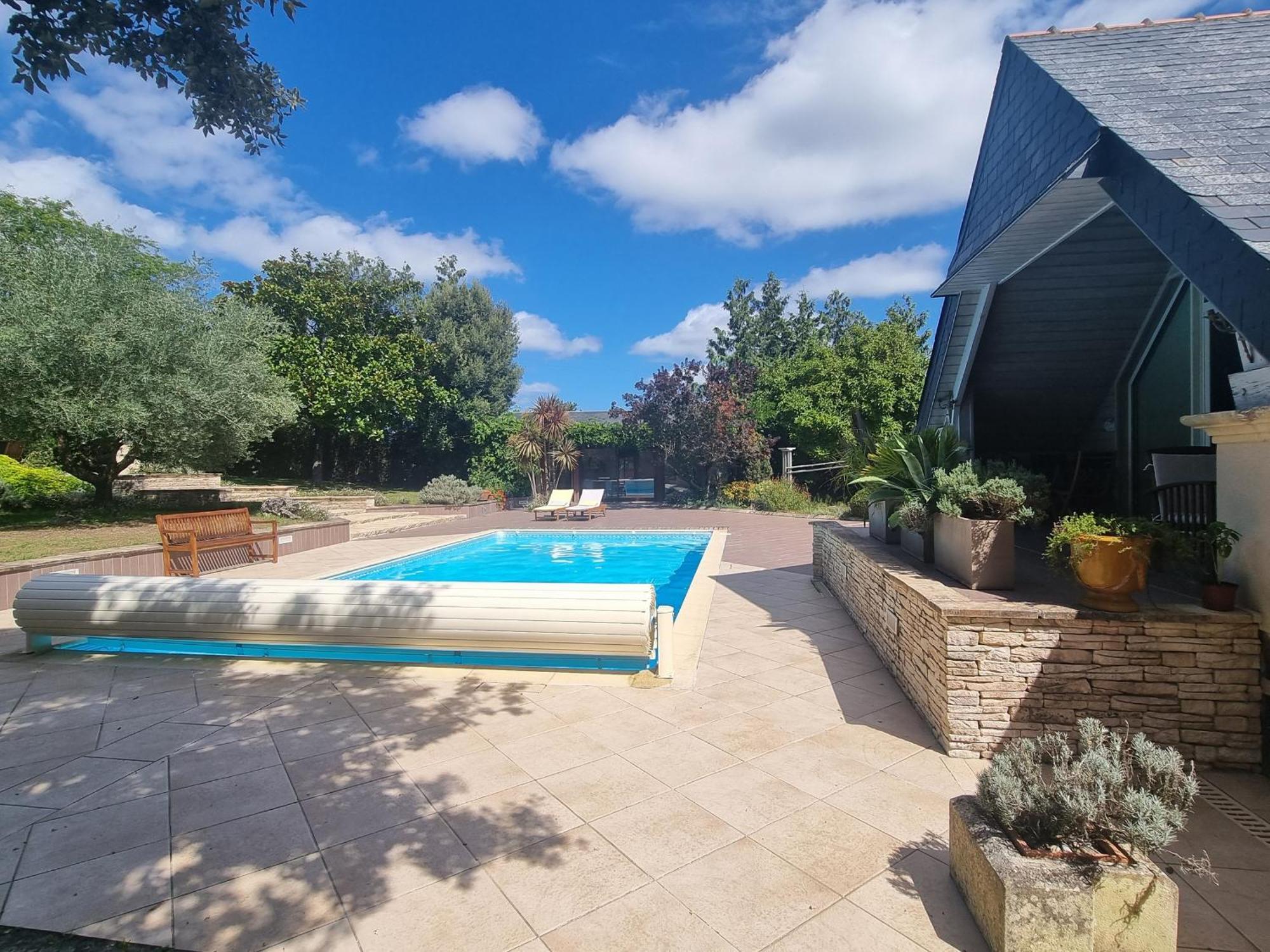 Gite Authentique Avec Piscine Chauffee Et Jardin Paysager Pres De Nantes - Fr-1-306-962 Villa Saint-Etienne-de-Montluc Bagian luar foto